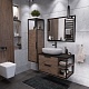 Grossman Мебель для ванной Лофт 90 GR-3015 подвесная веллингтон/черный – картинка-14